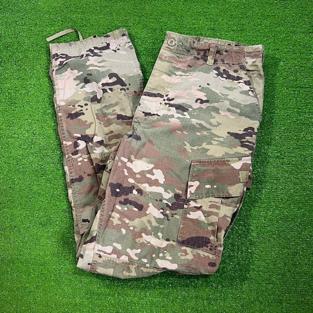 Y2K US Army Combat Pants Lg Long Multicam Flame Resist Insect Guard Double Knee